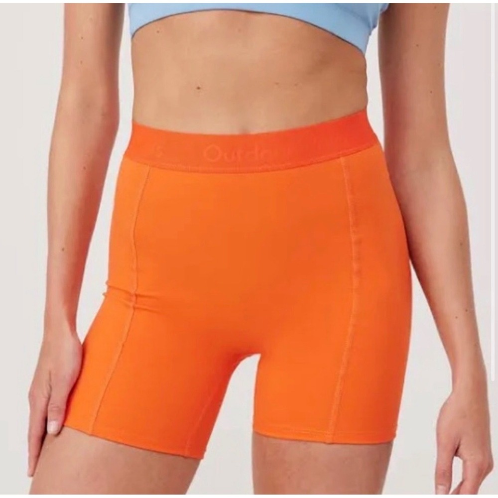 Outdoor Voices SuperForm 5" Short Sundance Orange Biker Shorts XS NWT W702106